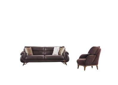 Sofa 3-Sitzer Wohnzimmer Couch Komplettsofa Lounge-Garnitur Relaxgarnitur 2Tlg
