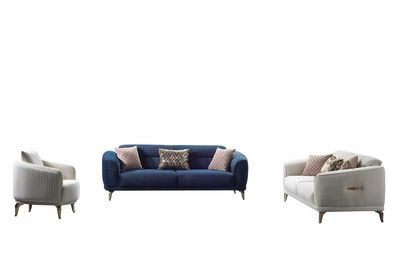 Sitzgarnitur Sofa-Set Wohnlandschaft Wohnzimmergarnitur Polstergarnitur Couch