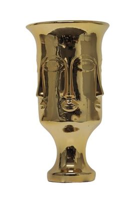 Design Vase Vasen Figur Statue Skulptur Vergolden Skulpturen Dekoration Neu