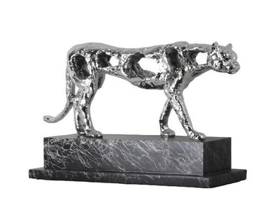 Design Gehender Jaguar Figur Statue Skulptur Figuren Dekoration Skulpturen Neu