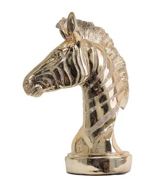 Design Zebra Figur Statue Skulptur Figuren Skulpturen Versilbert Dekoration