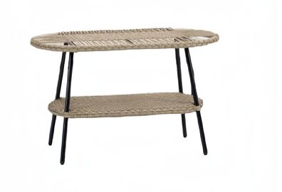 Couchtisch Luxus Möbel Terrasse Design Hochwertig Rattan Oval Modern Möbel