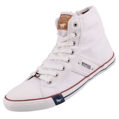 Mustang Damen Canvas High Top Sneaker Weiß 1099506/1