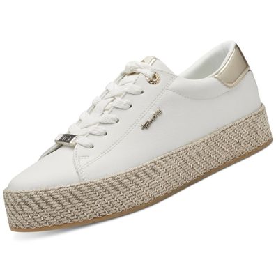 Tamaris Damen Sneaker White/Gold 1-23713-42/190