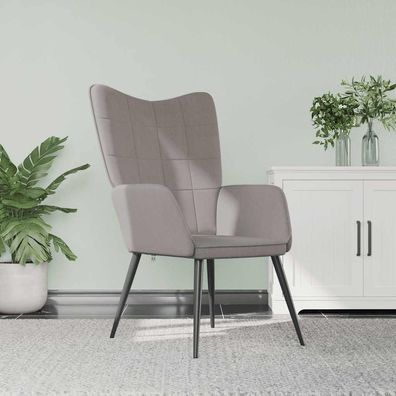 vidaXL Relaxsessel Taupe Stoff