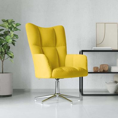 vidaXL Relaxsessel Senfgelb Samt