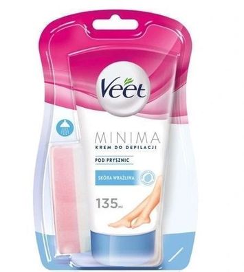 Veet Minima Shower Body Enthaarungscreme fér empfindliche Haut, 135ml