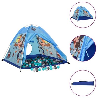 vidaXL Spielzelt mit 250 Bällen Blau 120x120x90 cm