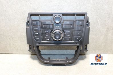 Opel Astra J Radiobedienteil Bedienteil Radio Bordcomputer CD 500 13346052 WQB3W