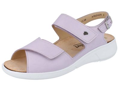 FINN Comfort Anaco Damen Sommersandale rosa rose nube Glattleder