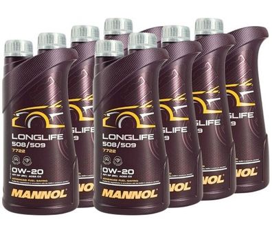 Mannol Longlife 508/509 0W-20 8x1 Liter