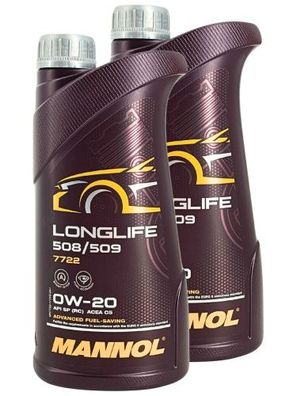 Mannol Longlife 508/509 0W-20 2x1 Liter