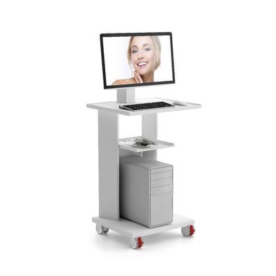 Zilfor Multifunktionswagen für PC und Equipment, Höhe 129cm, mobil mit Monitorhalteru