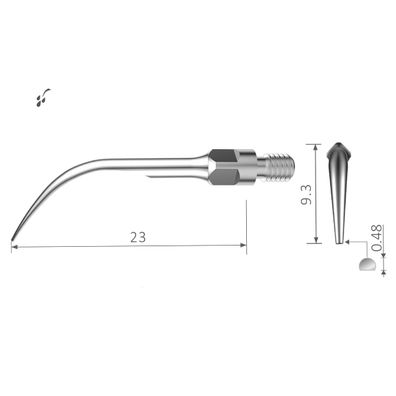 Ultraschallspitze GS5 für Sirona* Scaling - Xpedent Austria GmbH, zur Entfernung von