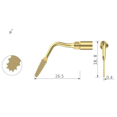 Ultraschallspitze US2B fér Mectron* Chirurgie - Xpedent Austria GmbH, Sägezahn, präzi