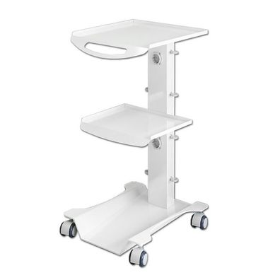 ASTRA Rollwagen Dental AL/CE, weiß RAL9010, 1 Stück, aus Stahl, 20 kg, 3 Böden (Obere