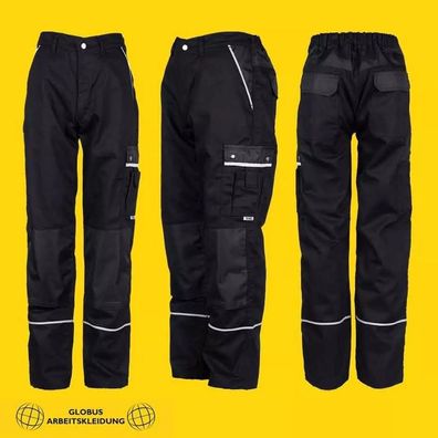 TMG Herren Bundhose Arbeitshose Arbeitskleidung 320g/m² schwarz (Gr.44-60)