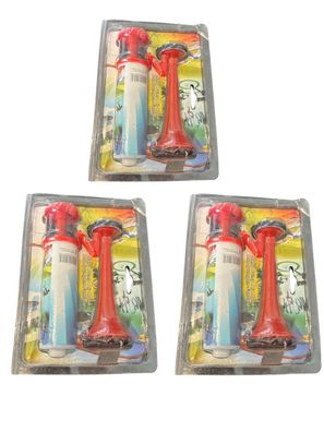 3x Hand Pump Air Horn – Lautstarkes Signalhorn ohne Batterien