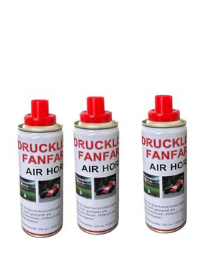Druckluft Fanfare Air Horn 250 ml – Lautstark mit Reichweite bis 1500 m