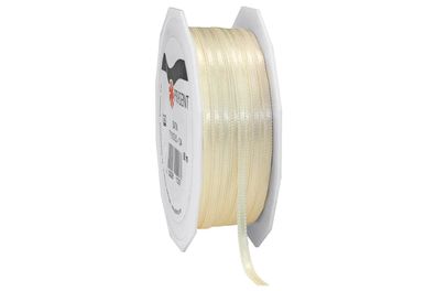 Pattberg Doppelsatinband 3mm 50m creme