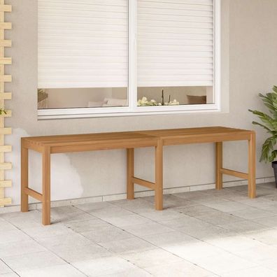 vidaXL Gartenbank 150 cm Massivholz Teak