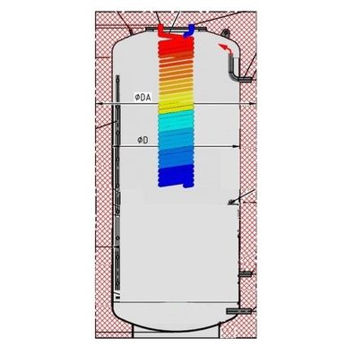 Lagerware Trinkwasser Hygienespeicher mit Kupferwärmetauscher WH-FHP-0 500 Liter