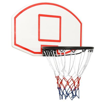 vidaXL Basketballkorb Weiß 71x45x2 cm Polyethylen