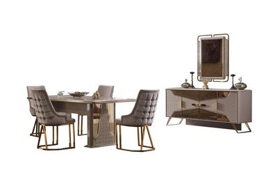 Esszimmer Set Essgruppe Komplettgarnitur Essgarnitur Konsole Spiegel 7Tlg