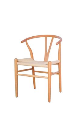 Polsterstuhl Moderne Design Textil Lehnstuhl Beige Esszimmer Luxus Möbel