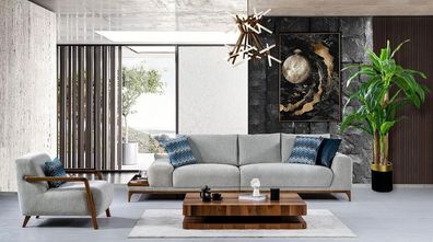 Sofa Wohnzimmergarnitur Polstergarnitur Set Sofakombination Sitzgarnitur 4 + 1