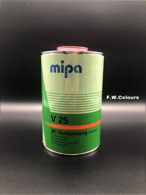 1x 1 Liter Mipa V25 1 2K Acryl Verdünnung normal für Basislacke, 2K Lacke