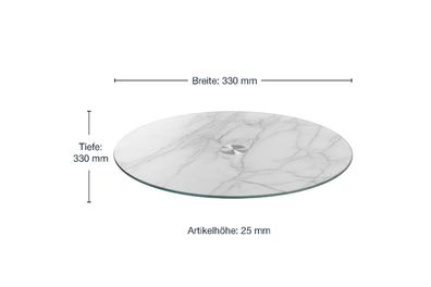 Leonardo Servierplatte Turn Ø33cm Marmoroptik