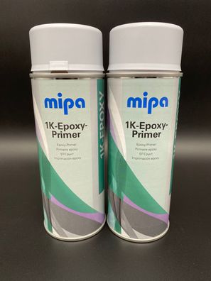 2x Mipa 1K Epoxy Primer Spray 400ml Korrosionsschutz Füller Grundierung Autolack