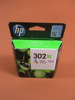 Original HP 302XL Color OVP, Tintenpatrone, HP ink cartridge