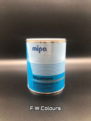 Mipa Mipatherm silber 750ml Hitzebeständig 800°C Lack für Auspuff, Motor u Öfen