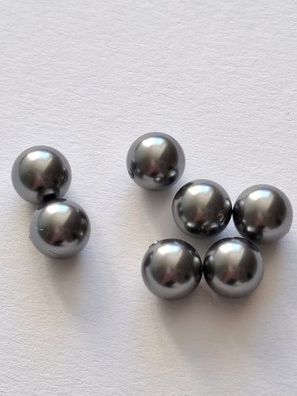 Swarovski® Pearl Half-Drilled Dark Grey Pearl 10mm