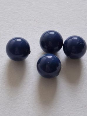 Swarovski® Pearl Half-Drilled Dark Lapis Pearl 12mm