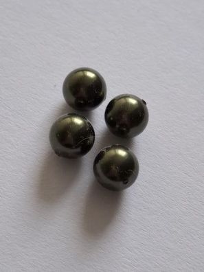 Swarovski® Pearl Half-Drilled Dark Green Pearl 12mm