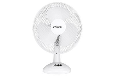 Exquisit Tischventilator Ø30cm weiß