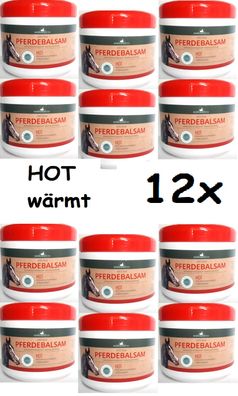 Herbamedicus Pferdebalsam HOT Wärmt entspannt, 12x 500ml