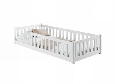 Furnlux Kids Single Bed Bella White 90x200cm