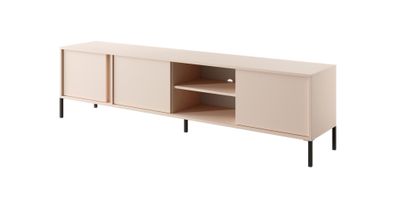 Furnlux Tv Stand Dast Beige & Black 153cm