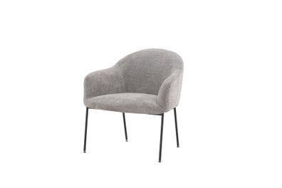 Furnlux Armchair Catania Grey & Black 85cm