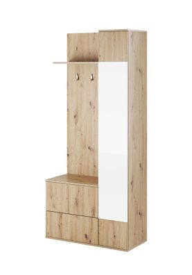 Furnlux Hallway Closet Green Oak 90cm