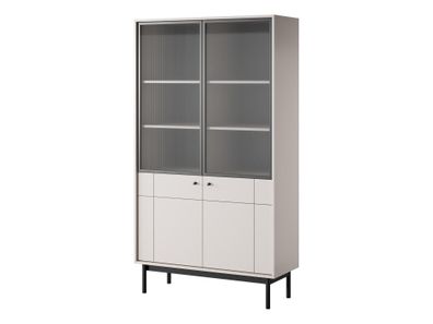 Furnlux Showcase Japandi Beige & Black 104cm