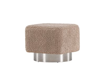 Furnlux Pouf Newton Brown & Silver 45cm