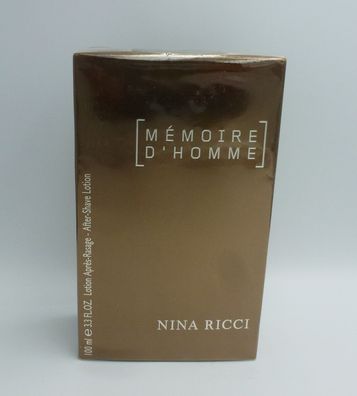 Rarität Memoire D´HOMME von Nina Ricci - After Shave Lotion 100 ml