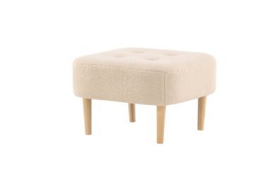 Furnlux Pouf Salina Beige & Oak 60cm