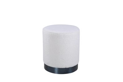 Furnlux Pouf Benji White & Black 35cm