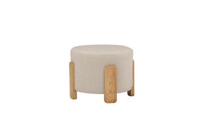 Furnlux Pouf Coffey White & Oak 50cm